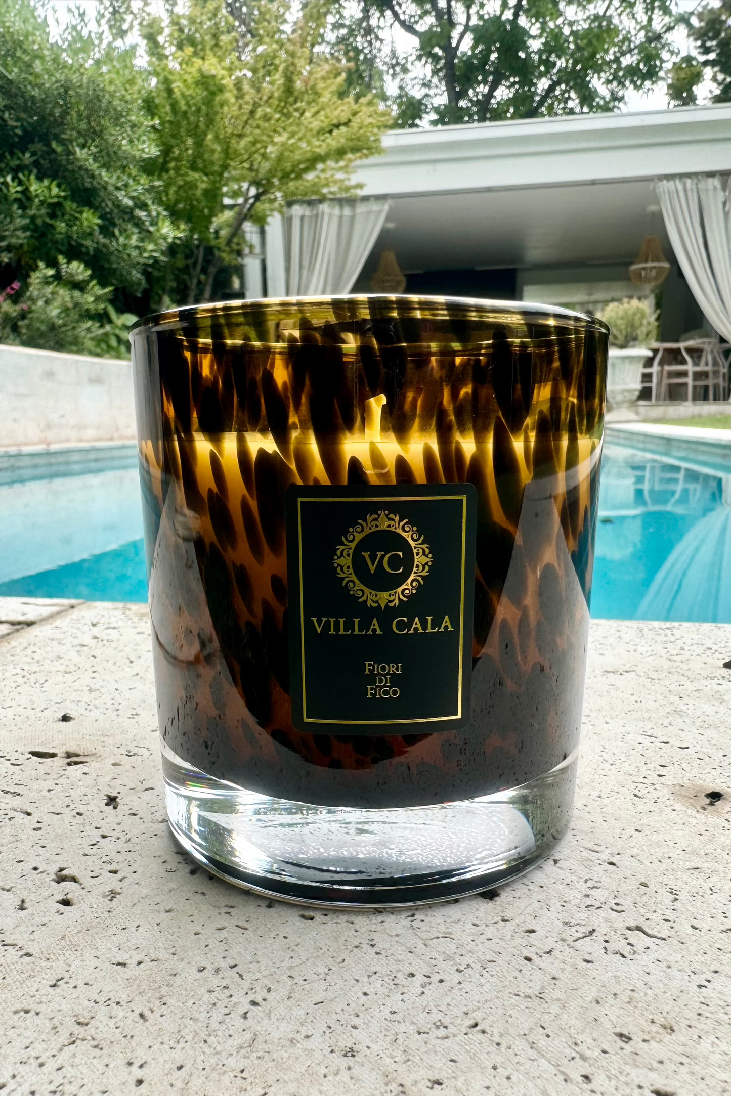 Vela aromática Fiori Di Fico 300gr Leopardo